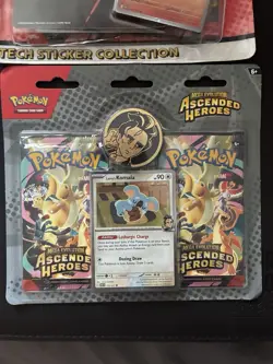 Pokemon TCG Ascended Hero’s Tech Sticker Collection And 2 Pack Blister (Larry) - Image 2