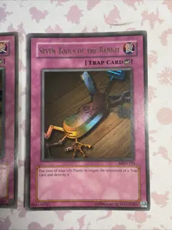 X2 Yugioh Seven Tools of the Bandit Metal Raiders MRD-129 Trap English MP OG - Image 3
