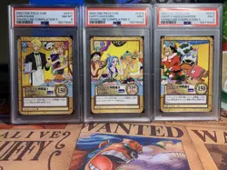 Luffy Pirates 2001 C517 C518 C519 Christmas One Piece Carddass Hyper Battle PSA - Image 1