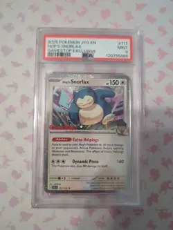 Pokemon 2025 JTG Journey Together #117 Hop's Snorlax GameStop Exclusive - PSA 9 - Image 1