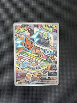 Pokemon TCG Rotom 197/182 Destined Rivals Full Art Holo Card - Image 1
