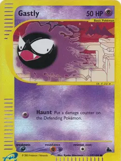 Pokemon Card - Skyridge 57/144 - GASTLY (reverse holo) - NM - Image 1
