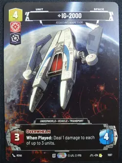 IG-2000 1067 Prestige Foil - Star Wars Unlimited Card #4W4 - Image 1