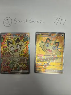 Meowth ex 121/088 SIR ME03: Perfect Order Pokemon Special Illustration Rare Card - Image 1