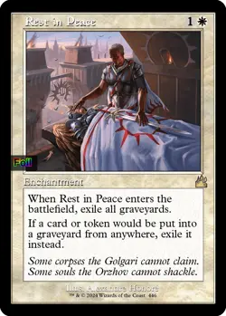 *Foil* Rest in Peace (Retro Frame)-446-NM-Ravnica Remastered-Magic - Image 1