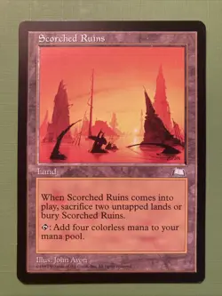 MTG - Scorched Ruins - Weatherlight - LP - Image 1