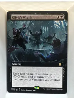 Olivia's Wrath (Extended Art) R Commander: Innistrad: Crimson Vow 58 NM - Image 1