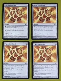 Pyrite Spellbomb x4 Mirrodin 4x Playset Magic the Gathering MTG - Image 1