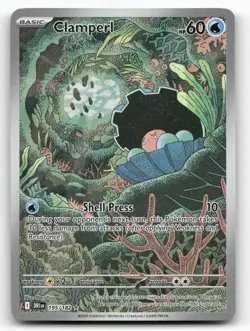 Clamperl 195/182 Destined Rivals Pokemon Holo NM Illustration Rare - Image 1