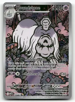 Houndstone 145/132 Mega Evolution Pokemon Holo NM Illustration Rare - Image 1