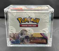 Pokemon TCG: Scarlet and Violet Paldea Evolved Booster Box - With Acrylic Case - Image 1