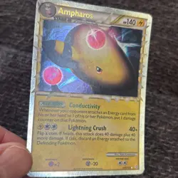 Pokemon Ampharos Prime 105/123 HeartGold SoulSilver Holo - Image 5