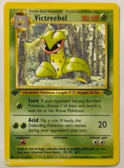 The Pokemon Company Victreebel 30/64 Jungle Regular Rare English 80HP 1st Ed - Image 1