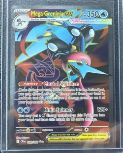 Pokemon TCG Chaos Rising 2026 Mega Greninja Ex Full Art UR #100/86 - Image 1