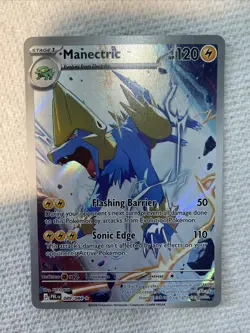 Manectric 089/084 ME Pitch Black Holo Full Art Illustration Rare Pokemon NM-MT - Image 1