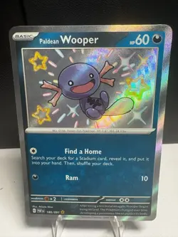 Paldean Wooper 180/091 Pokemon TCG SV: Paldean Fates Shiny Rare NM - Image 1