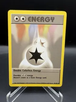 Pokemon TCG - Double Colorless Energy 96/102 Uncommon - Shadowless Base Set - LP - Image 1