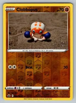 Clobbopus 091/198 Common Chilling Reign Pokemon Reverse Holo - Image 1