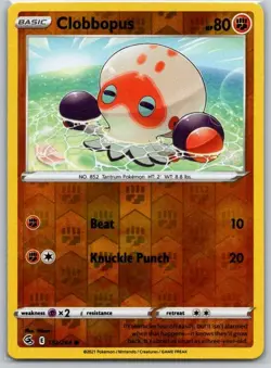 Clobbopus 152/264 Common Fusion Strike Pokemon Reverse Holo Near Mint - Image 1