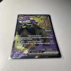 Pokemon TCG Arven's Mabosstiff EX 218/182, Destined Rivals, Near Mint Condition - Image 2