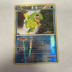 Pokemon TCG Politoed 7/95 Unleashed Holo Rare Reverse Holo NM - Image 1