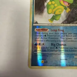 Pokemon TCG Politoed 7/95 Unleashed Holo Rare Reverse Holo NM - Image 5