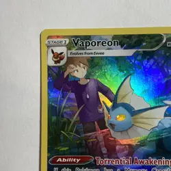 Vaporeon #TG02/TG30 SWSH09: Brilliant Stars Trainer Gallery Pokemon Ultra Rare - Image 2