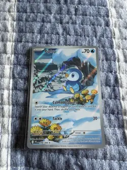 Piplup 098/094 Illustration Rare Phantasmal Flames Pokemon Holo Near Mint - Image 1