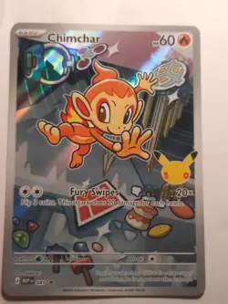 Chimchar 041 Holo Promo ME: Mega Evolution Promo Pokemon NEAR MINT - Image 1