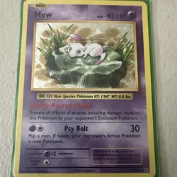 The Pokemon Company Mew 53/108 Pokemon TCG Evolutions Holo Rare Basic 40 HP EN - Image 1