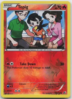 Tepig Common Legendary Treasures 25/113 Pokemon TCG - Image 1