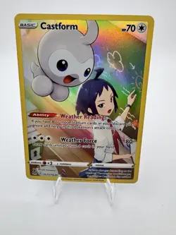 Castform TG11/TG30 Holo Lost Origin Trainer Gallery Pokemon NM - Image 1
