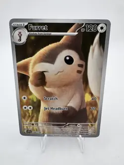 Pokemon TCG Furret SV09 Journey Together 168/159 Illustration Rare Holo EN 120HP - Image 1