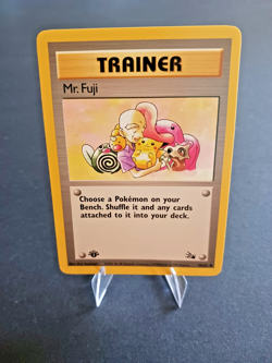 Pokemon TCG Mr. Fuji 58/62 1st Edition Fossil Set Near Mint Never Played - Image 1