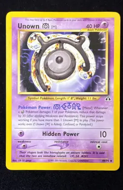 Unown [M] - Neo Discovery - 49/75 - Pokemon TCG - LP - Image 1