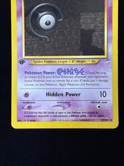 1st Edition - Unown [C] - Neo Destiny - 57/105 - Pokemon TCG - MP - Image 3