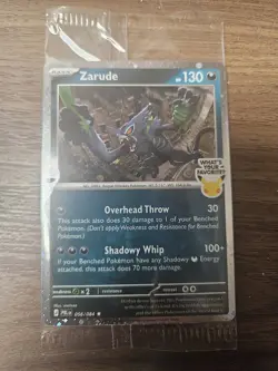 Zarude Pitch black promo gamestop NEW SEALED IN HAND! SHIPS FAST - Image 1
