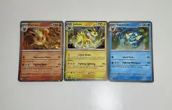 Pokemon Jolteon Flareon Vaporeon 167 168 169 Promo Set Of 3 Prismatic Evolutions - Image 2