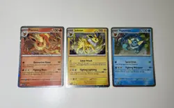 Pokemon Jolteon Flareon Vaporeon 167 168 169 Promo Set Of 3 Prismatic Evolutions - Image 3