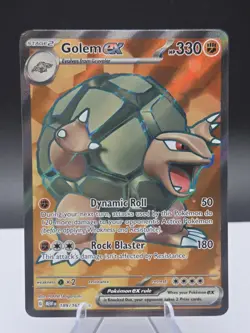 Pokemon TCG Golem ex 189/165 Scarlet & Violet 151 Ultra Rare Full Art - Image 1