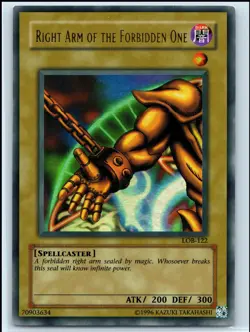 YuGiOh - Unlimited Right Arm of the Forbidden One [LOB - LOB-122] - Ultra Rar... - Image 1