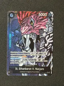 One Piece TCG St Ethanbaron V Nusjuro OP13-080 Alt Art OP13 Carrying On His Will - Image 1