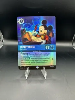 Disney Lorcana Mickey Mouse Bob Cratchit EPIC FOIL 219/204 EN 11 Winterspell NM - Image 1