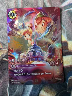 Disney Lorcana Attack Of The Vine Peter Pan Tinker Bell Enchanted Pack Fresh NM - Image 1