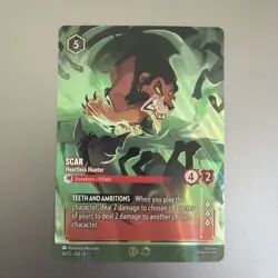 Disney Lorcana - Scar, Heartless Hunter (Store Championship Holofoil) - Image 1