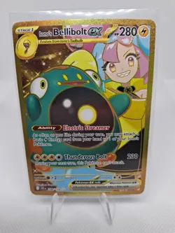 Pokemon TCG Journey Together Iono's Bellibolt EX Hyper Rare Card #188/159 NM - Image 1