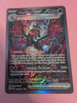 Fanart Charizard ex 234/091 SV: Paldean Fates Holo FANART CARD - Image 3