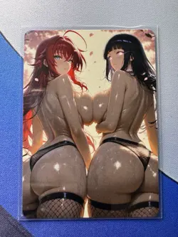 Rias & Hinata DxD - Naruto ACG Goddess Story Doujin Waifu Anime Custom Card - Image 1
