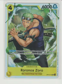 Roronoa Zoro - Super Rare One Piece Card OP15-113 - Image 1