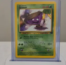 Grimer Mint NM Team Rocket 57/82 Common Regular Unlimited 2000 Pokemon Card - Image 1